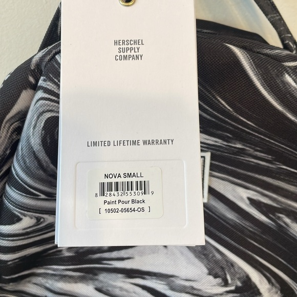 Herschel Supply Co. Nova Small “Paint Pour” Swirl Pattern Backpack - Picture 2 of 4